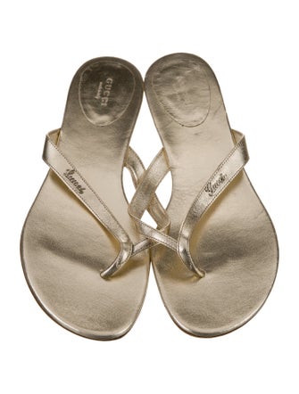 Gucci Leather Slides