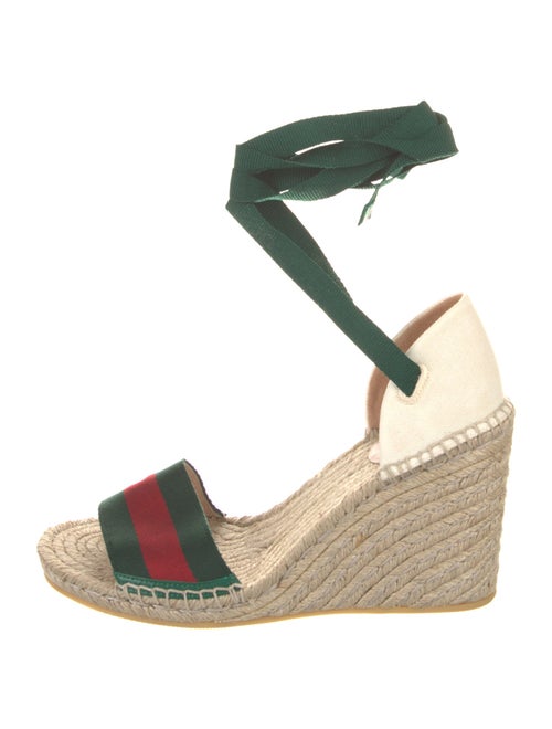 Gucci Web Accent Canvas Espadrilles