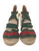 Gucci Web Accent Canvas Espadrilles