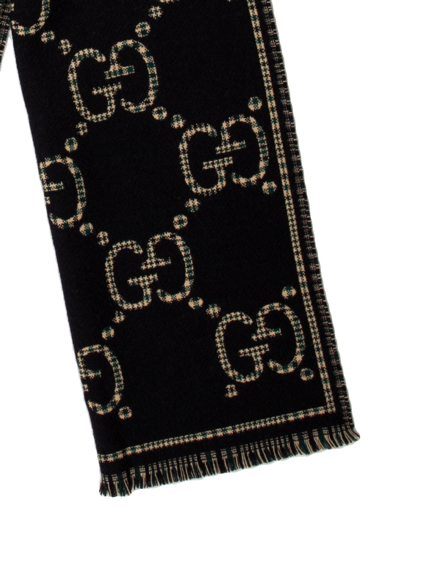 Gucci Wool GG Logo Scarf