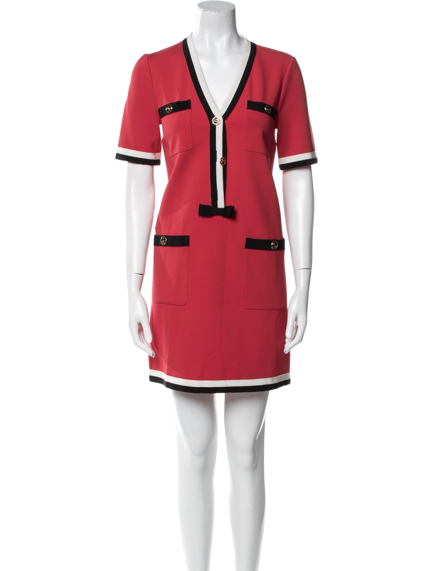 Gucci Colorblock Pattern Mini Dress