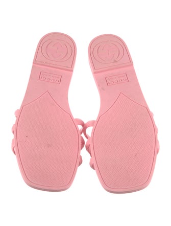 Gucci Interlocking G Logo Rubber Slides