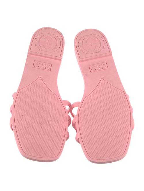 Gucci Interlocking G Logo Rubber Slides
