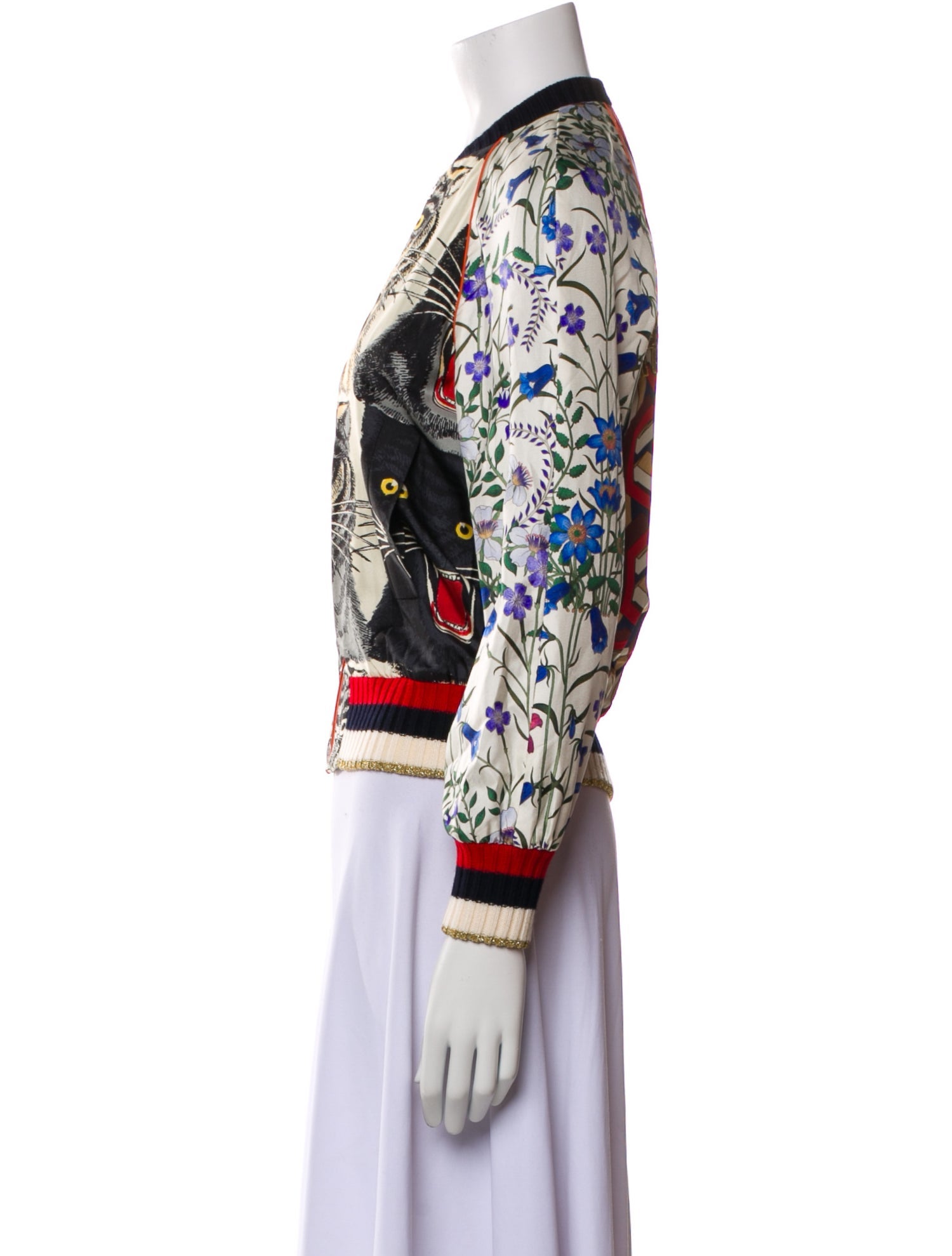 Gucci 2017 Silk Bomber Jacket