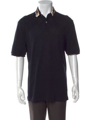 Gucci Polos Web Accent Collar Polo Shirt 3XL