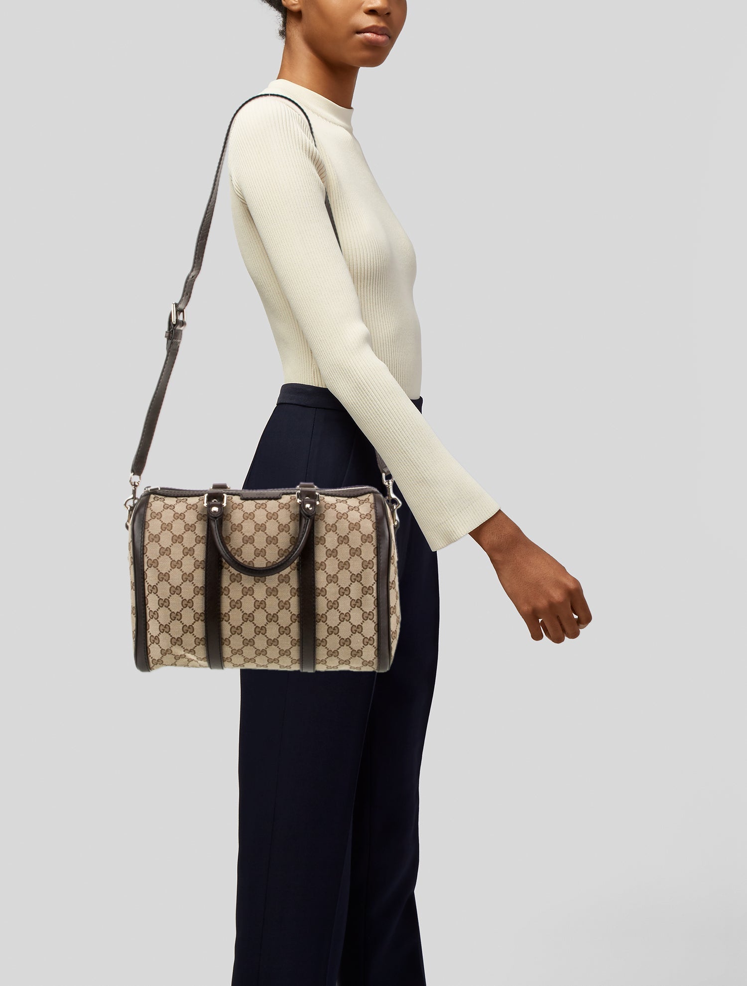 Gucci GG Canvas Boston Medium