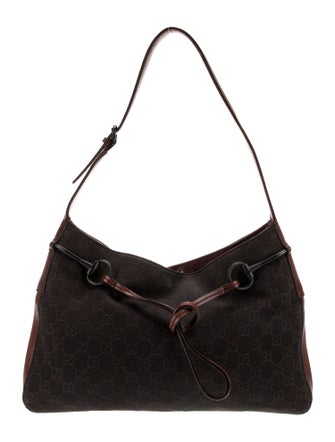 Gucci GG Denim Shoulder Bag