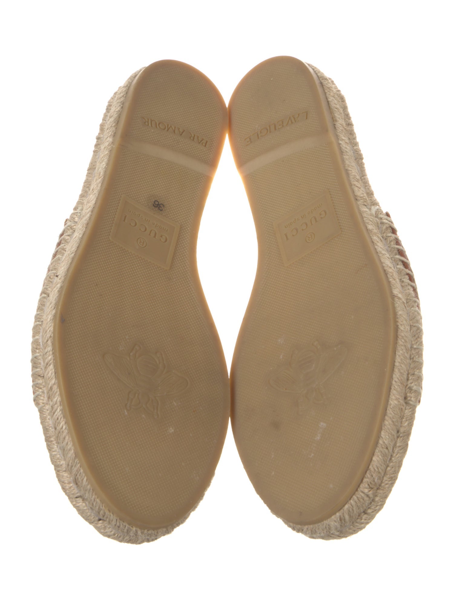 Gucci Running GG Logo Raffia Espadrilles