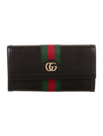 Gucci Continental Wallet Web Accent Continental Wallet