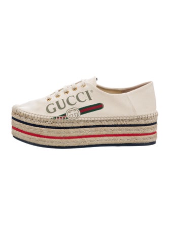 Gucci Web Accent Canvas Mules