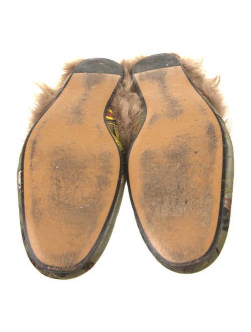 Gucci Horsebit Accent Printed Slippers