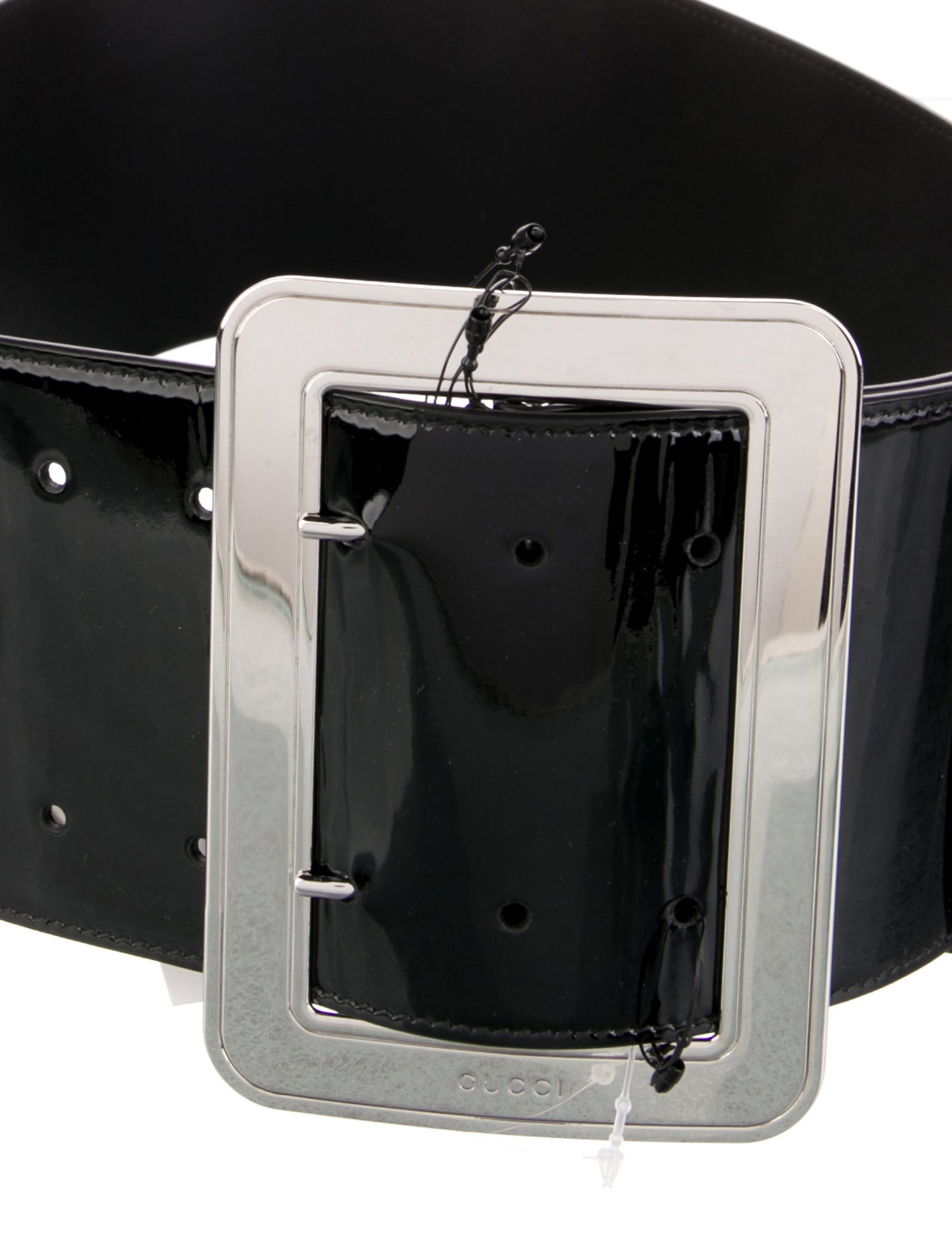 Gucci Wide Patent Leather Waist Belt