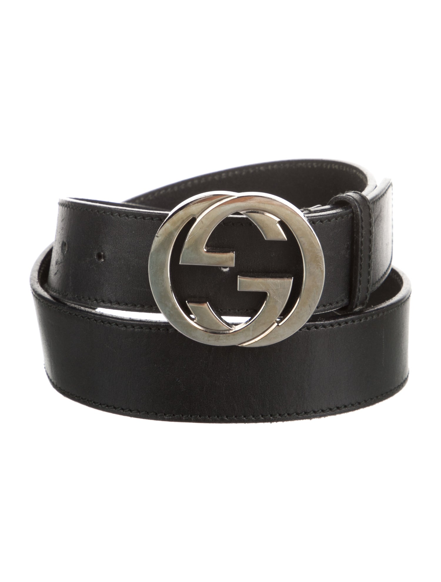 Gucci Interlocking G Logo Leather Belt Kit