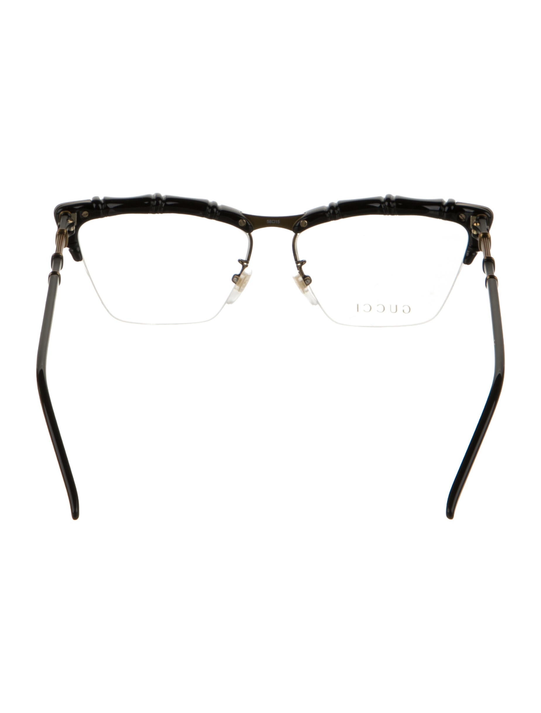 Gucci Interlocking G Logo Wayfarer Eyeglasses
