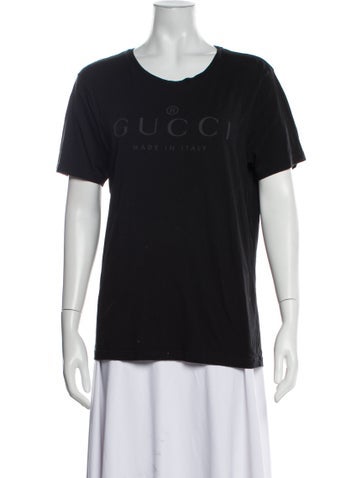 Gucci Tops Graphic Print Crew Neck T-Shirt L