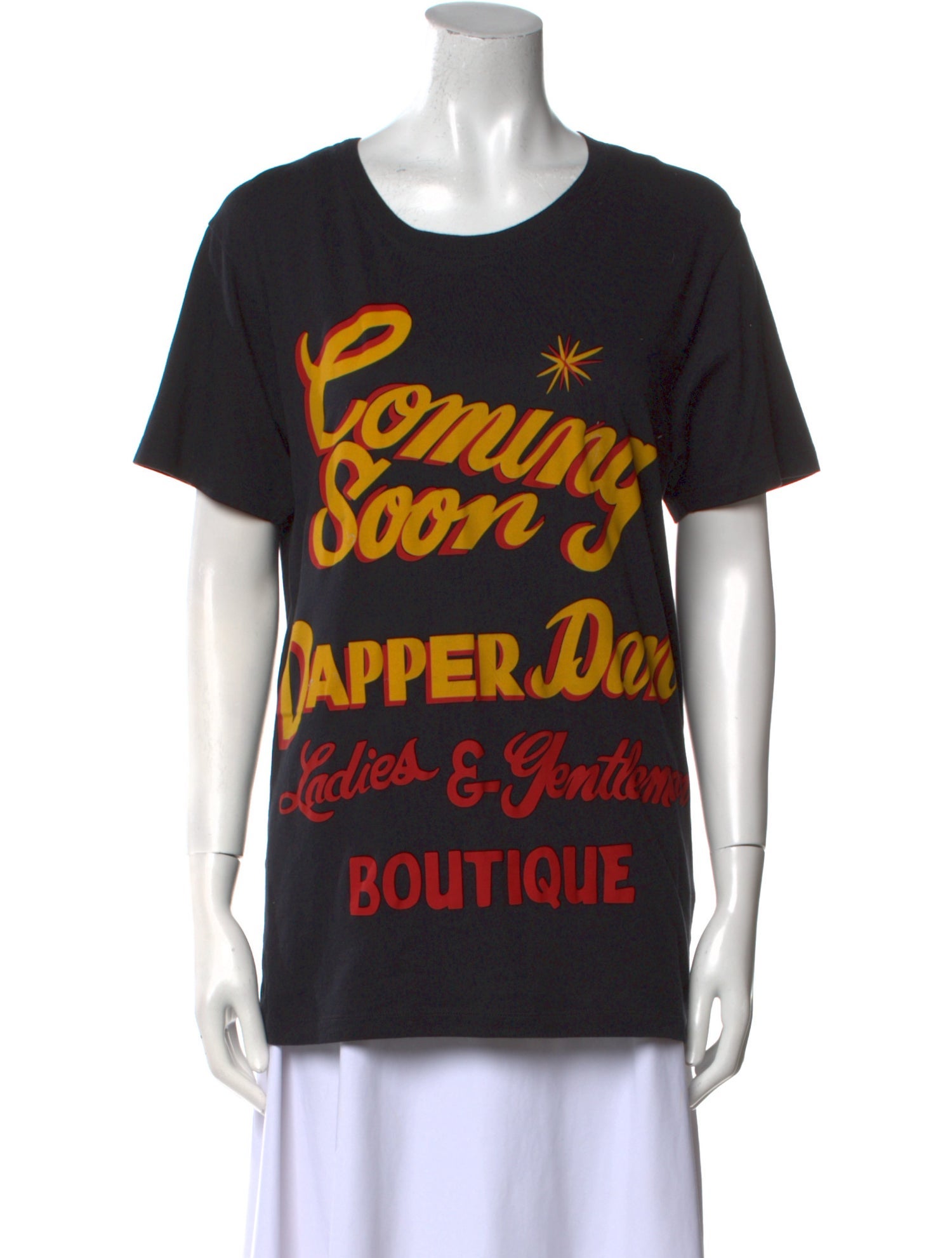 Gucci X Dapper Dan Graphic Print Crew Neck T-Shirt