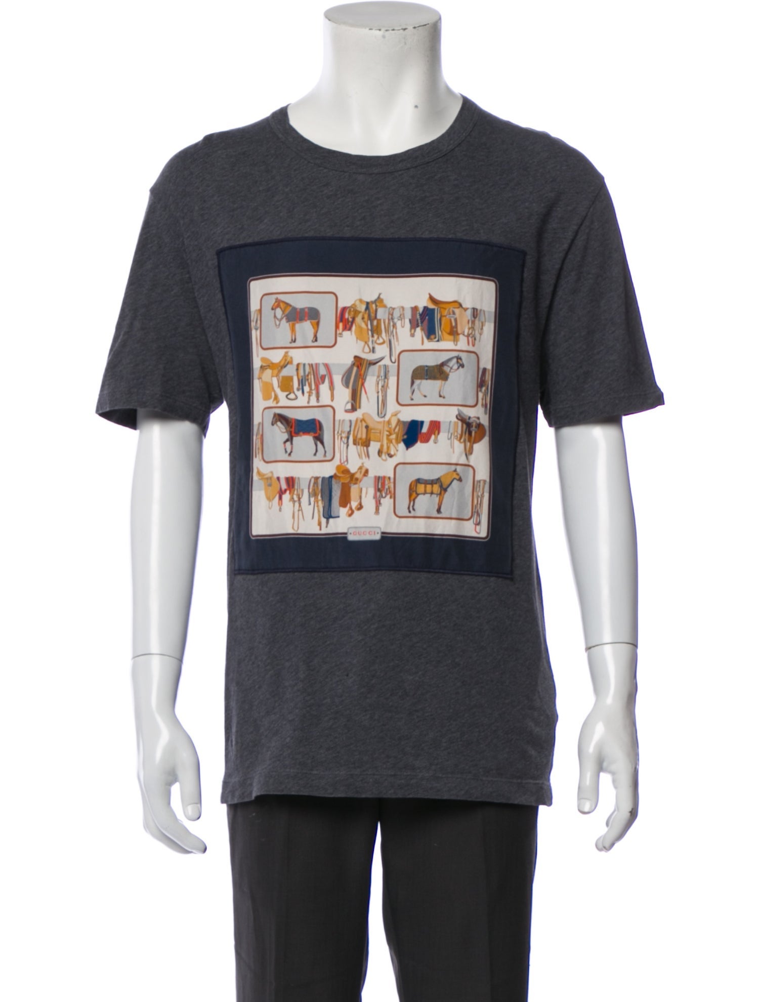 Gucci Graphic Print Crew Neck T-Shirt