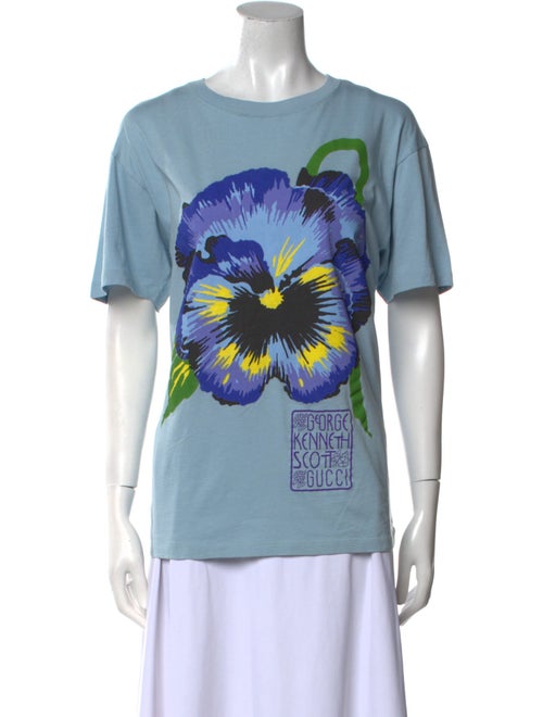 Gucci Graphic Print Crew Neck T-Shirt
