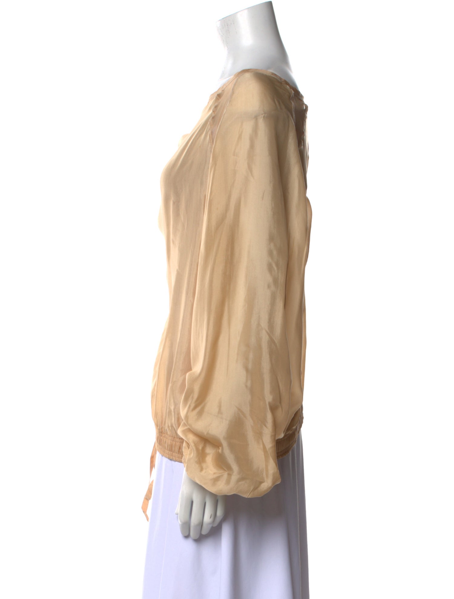 Gucci Silk Bateau Neckline Blouse