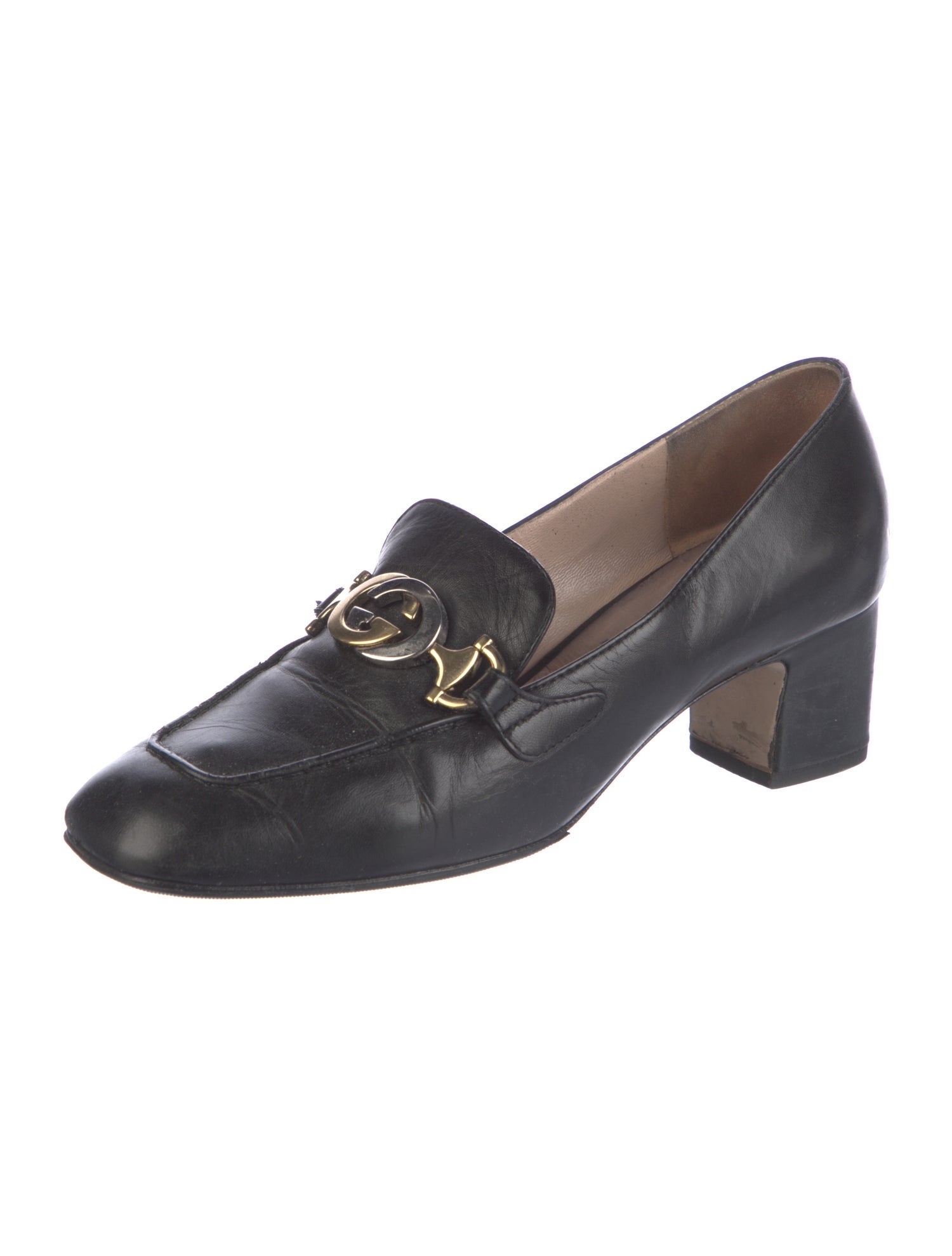 Gucci Malaga Kid Zumi Interlocking G Logo Pumps