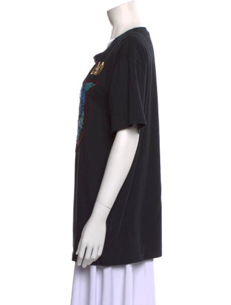 Gucci Graphic Print Crew Neck T-Shirt