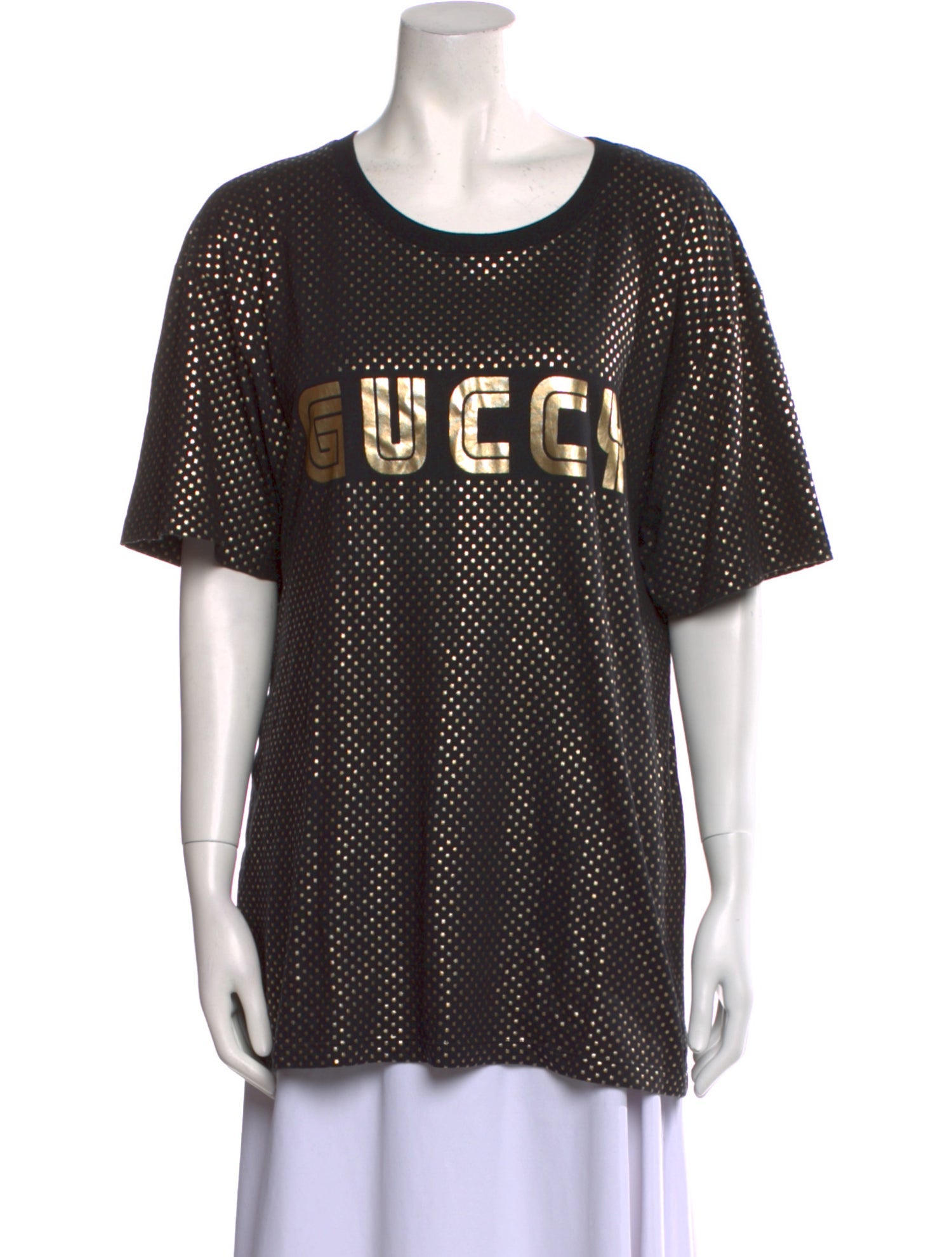 Gucci Graphic Print Scoop Neck T-Shirt