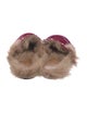 Gucci Horsebit Accent Velvet Slippers