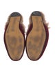 Gucci Horsebit Accent Velvet Slippers