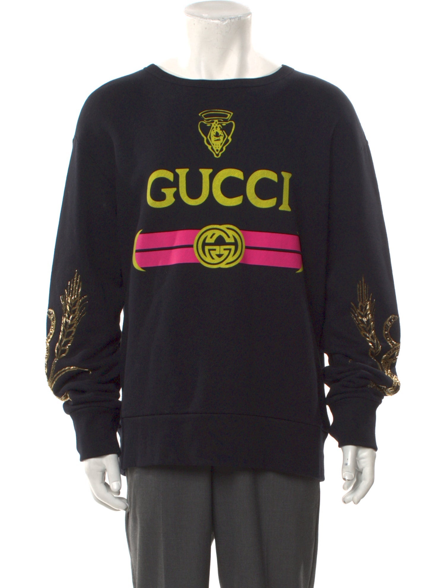 Gucci Interlocking G Logo Crew Neck Sweatshirt