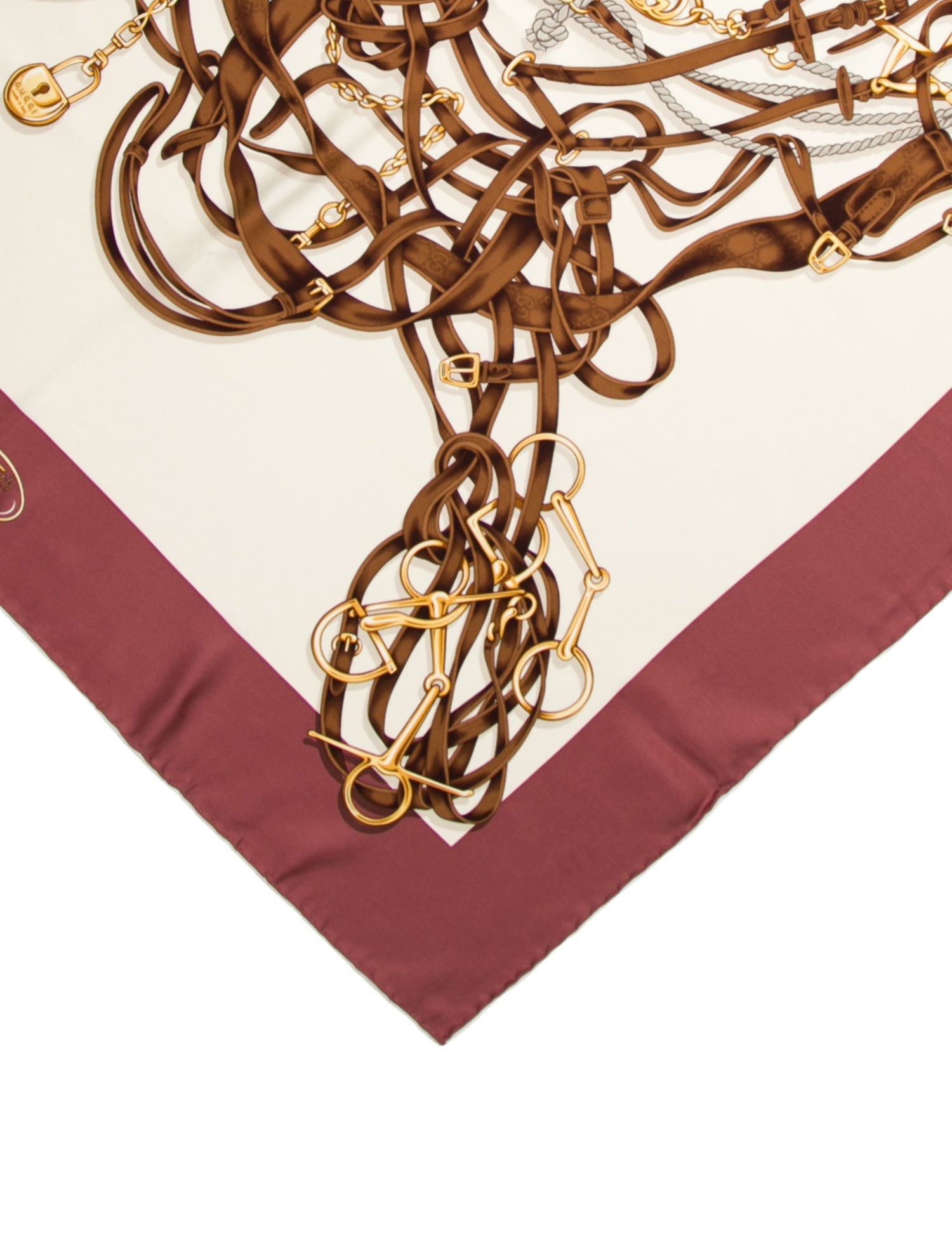 Gucci Silk Printed Scarf w/ Tags