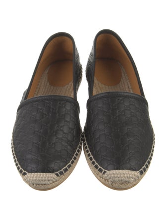 Gucci Microguccissima Pattern Leather Espadrilles