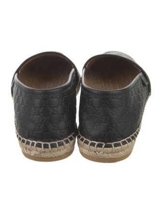Gucci Microguccissima Pattern Leather Espadrilles
