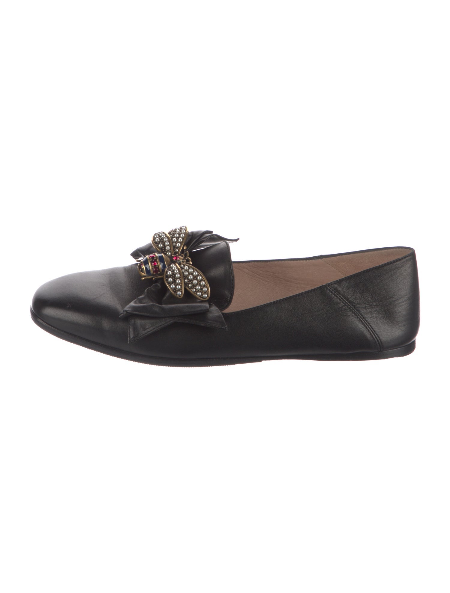Gucci Queen Margaret Bee Bee Accent Loafers