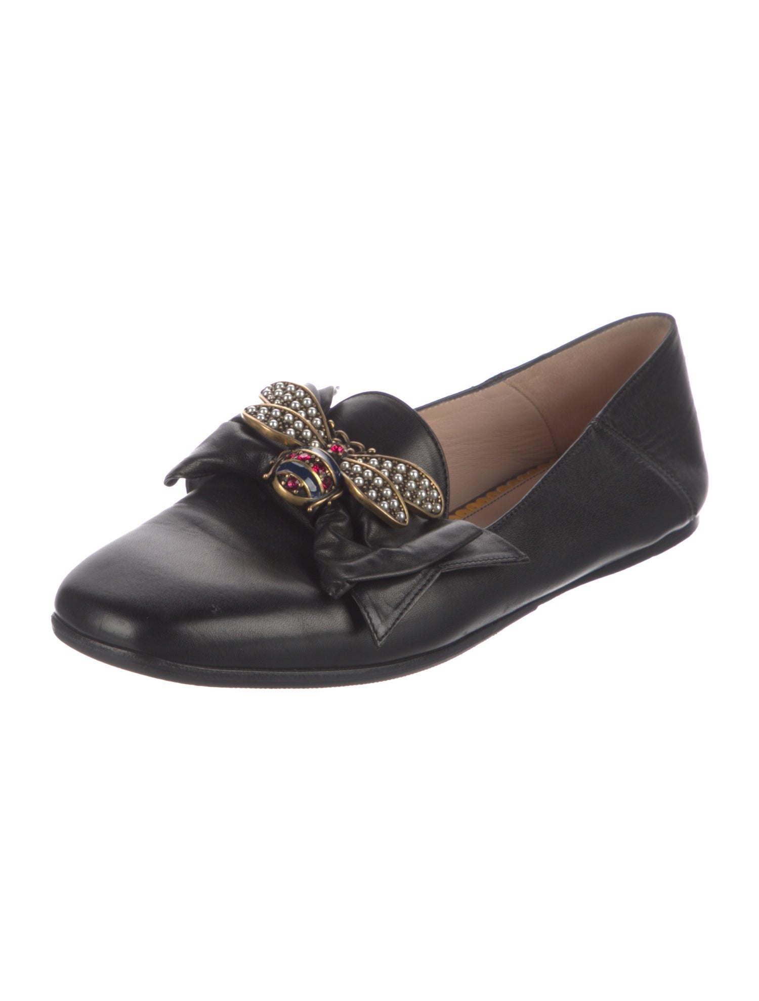 Gucci Queen Margaret Bee Bee Accent Loafers