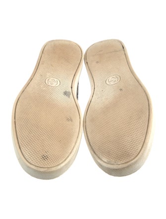 Gucci Web Accent Leather Sneakers