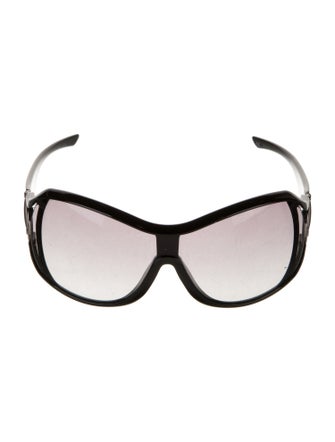 Gucci Interlocking G Logo Shield Sunglasses