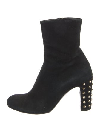 Gucci Suede Studded Accents Sock Boots