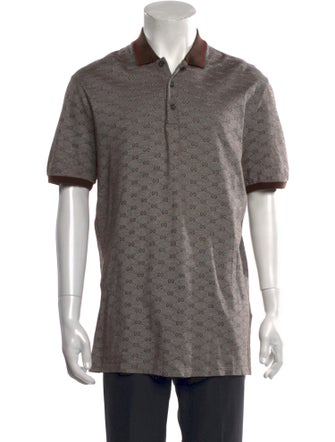 Gucci GG Logo Collar Polo Shirt