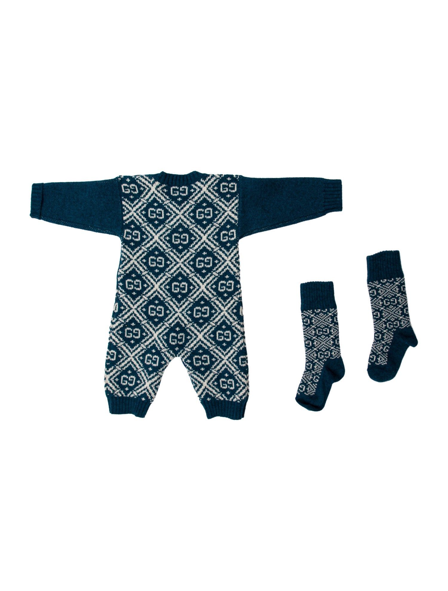 Gucci Infant Boys' Knit Wool One Piece