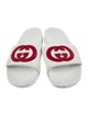 Gucci Interlocking G Logo Leather Slides