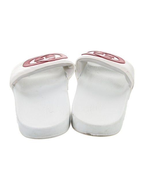 Gucci Interlocking G Logo Leather Slides