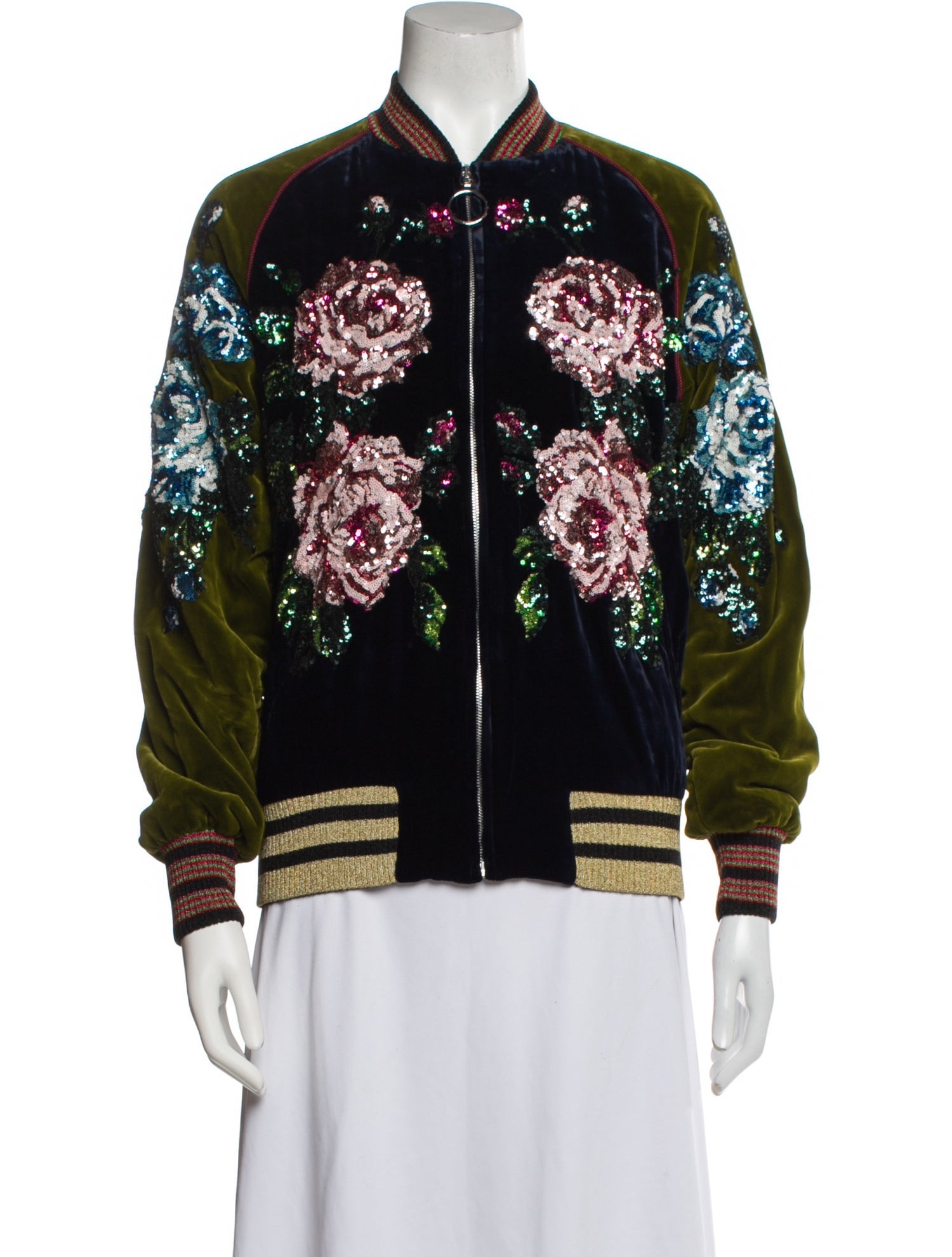 Gucci 2017 Velvet Bomber Jacket w/ Tags