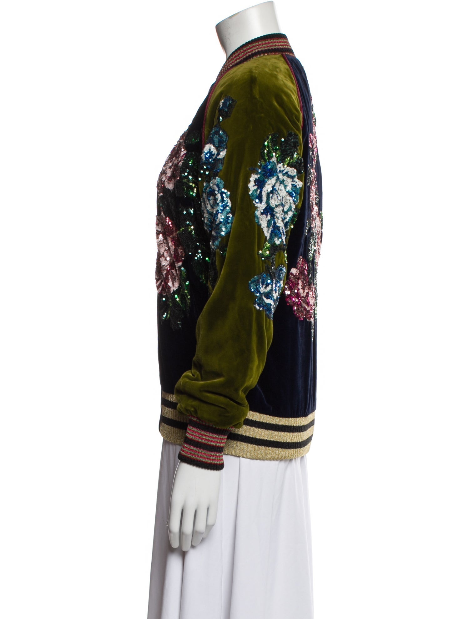 Gucci 2017 Velvet Bomber Jacket w/ Tags