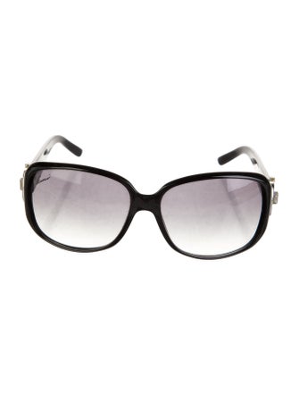 Gucci Double G Logo Shield Sunglasses