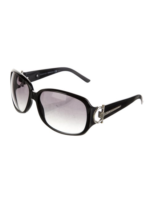 Gucci Double G Logo Shield Sunglasses