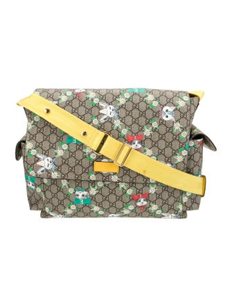 Gucci GG Supreme Love Pets Diaper Bag