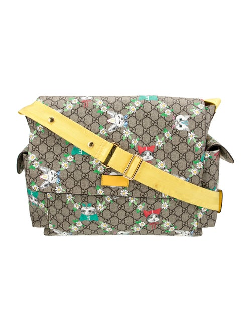 Gucci GG Supreme Love Pets Diaper Bag