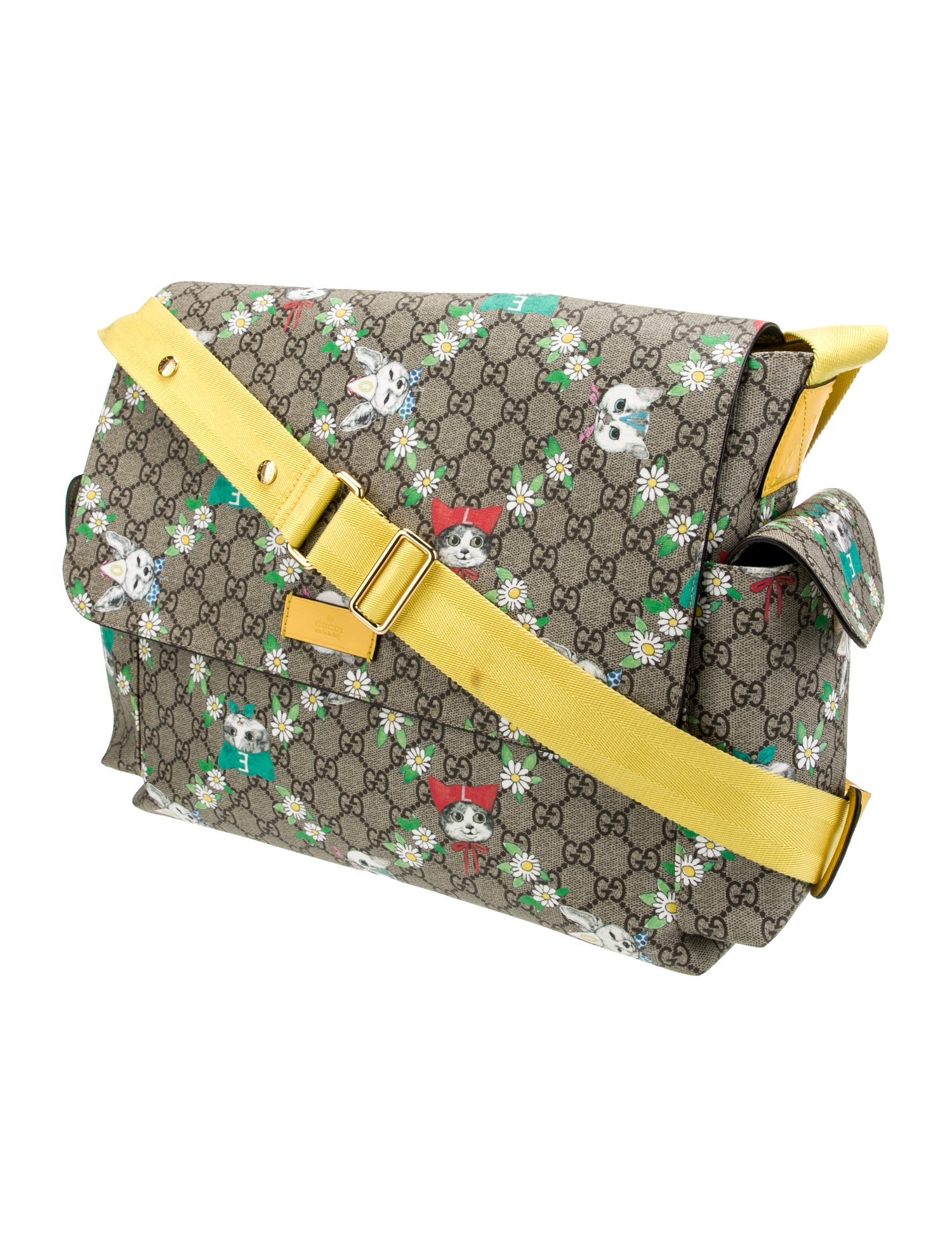 Gucci GG Supreme Love Pets Diaper Bag