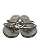 Gucci Interlocking G Logo Leather Flip Flops