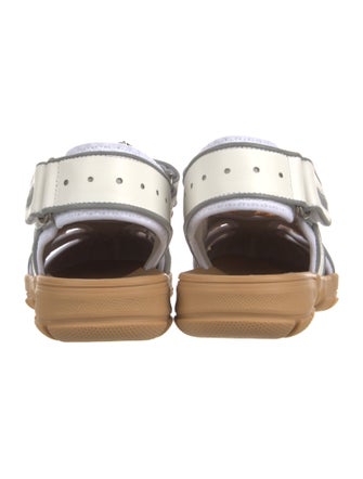 Gucci Leather Printed Sandals